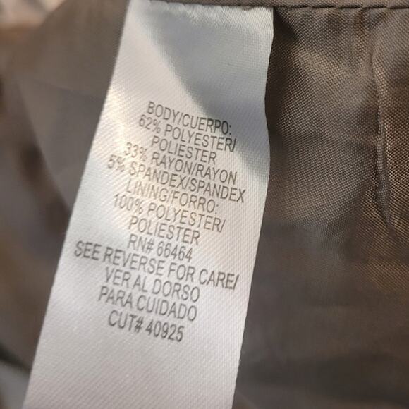 Sandra Darren 6P Tan Career Dress Belted Work Officewear Modest Petite Neutral - Picture 5 of 10